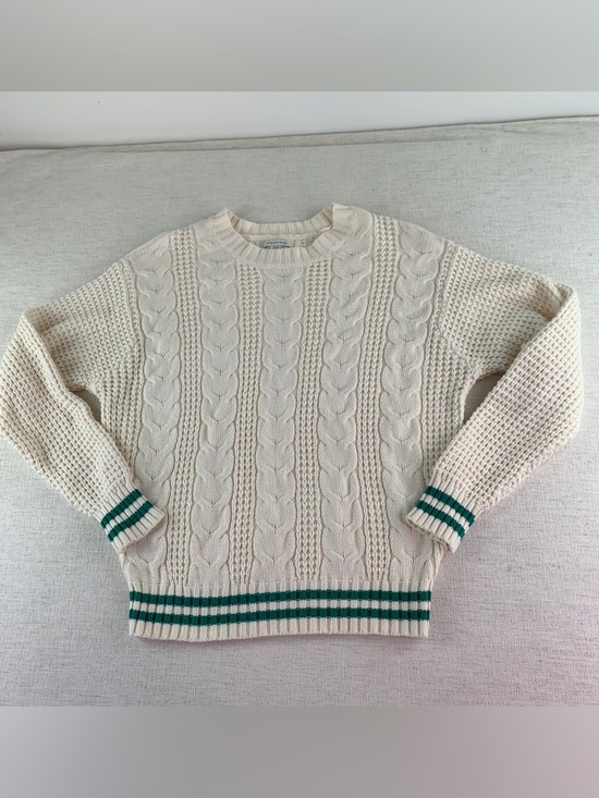 American Eagle Outfitters Sweaters - American Eagle Outfitters women's long sleeve Cream Cable Knit Sweater size S